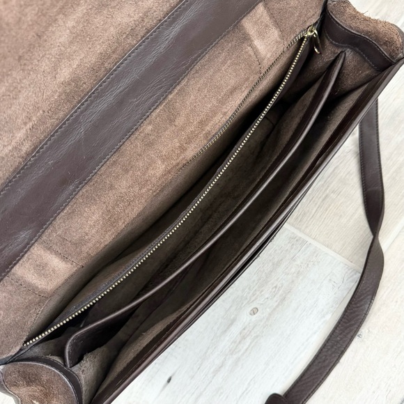 Coach Essex Vintage Brown Genuine Leather Briefcase Computer Bag - Picture 4 of 15